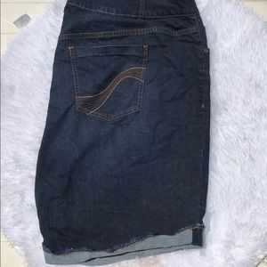 Denim Bermuda shorts